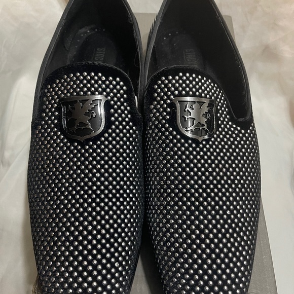 Stacy Adams Swagger Loafers, Men\'s Sz-11, Black main image 4